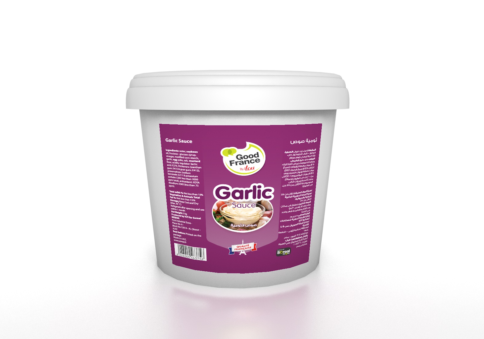 Garlic sauce, Soreal  5 kg