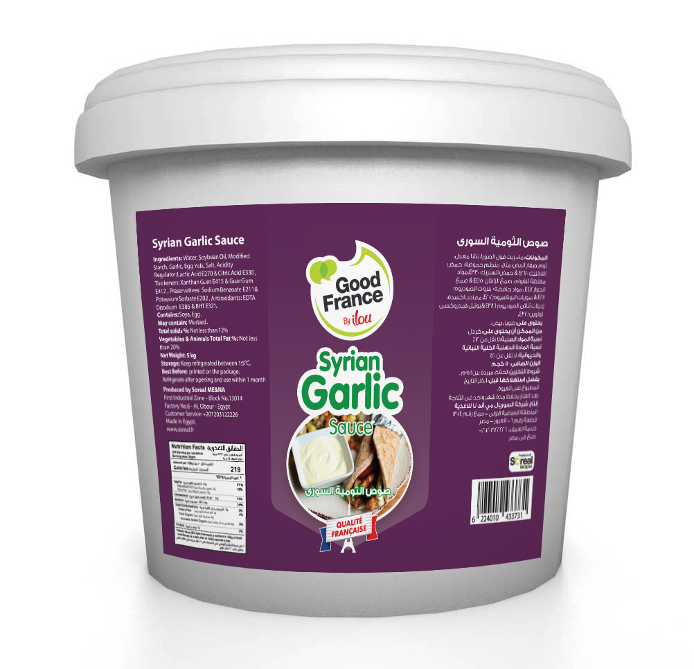 Syrian garlic sauce Soreal 5 kg
