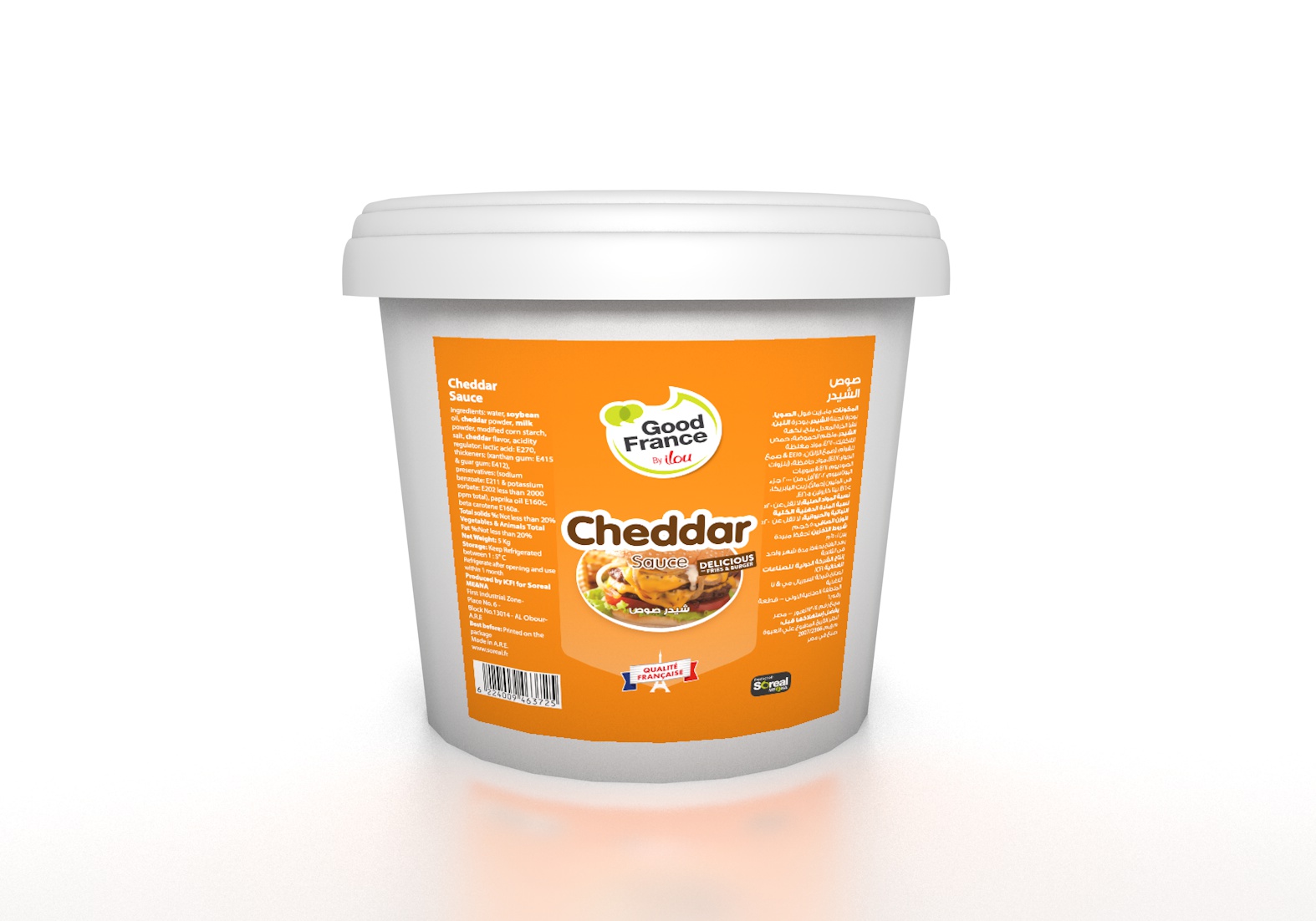 Cheddar sauce, Soreal 1 kg