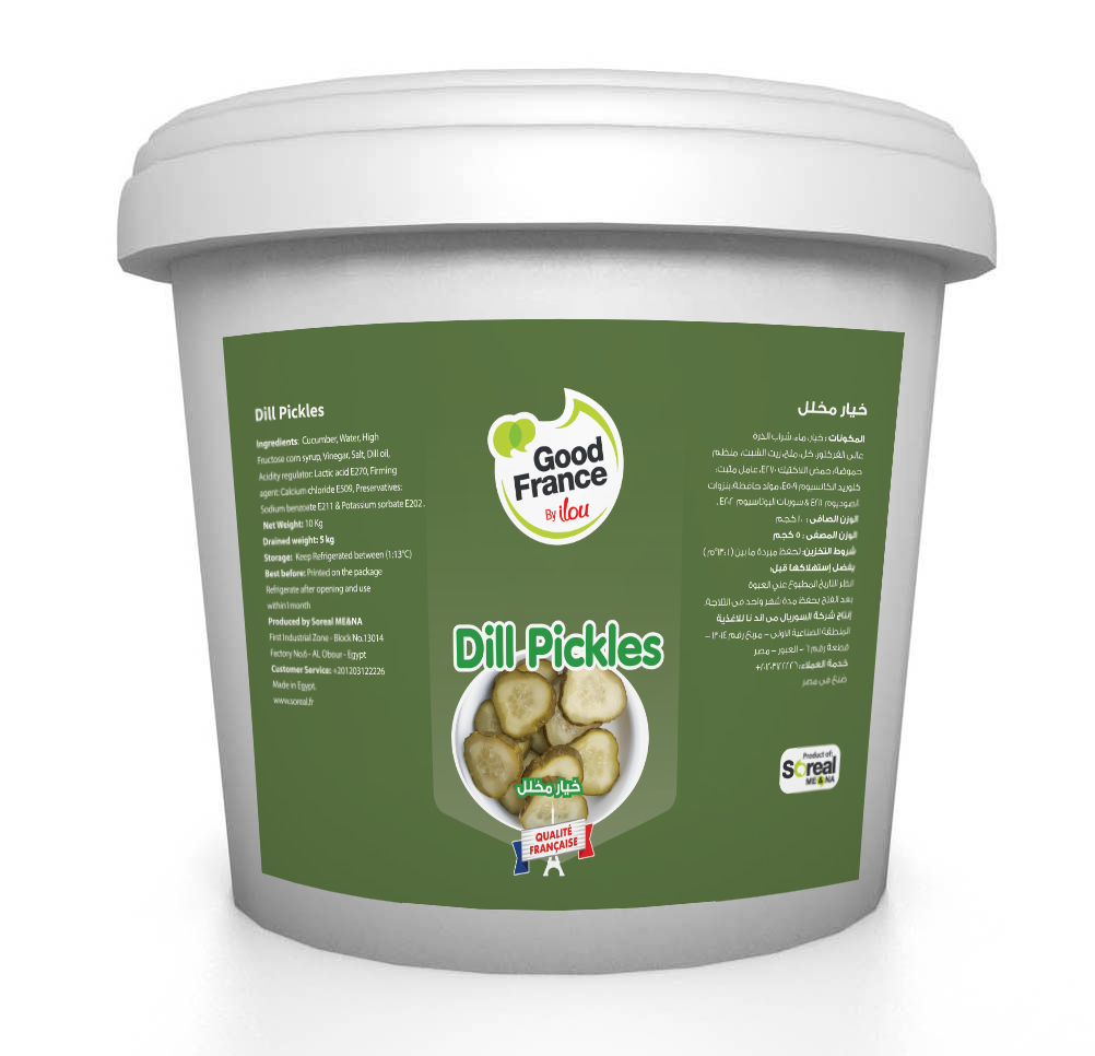 Soreal pickled cucumbers 10 Kg